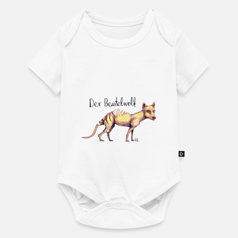 Beutelwolf - Baby Premium Kurzarmbody - Weiß