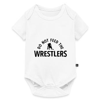 Grappling Martial Arts Wrestling - Baby Premium Kurzarmbody - Weiß - Vorne