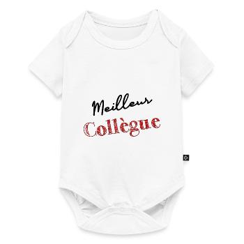 COLLEGUE. TRAVAIL. RETRAITE. MANAGER. CHEF. PATRON - Body à manches courtes Premium Bébé - blanc - Devant