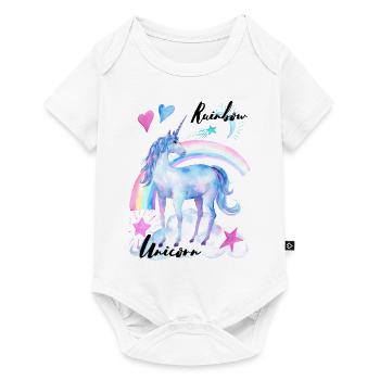 Rainbow Unicorn / Rainbow Unicorn 20 2 - Baby Premium short-sleeve bodysuit - white - Front