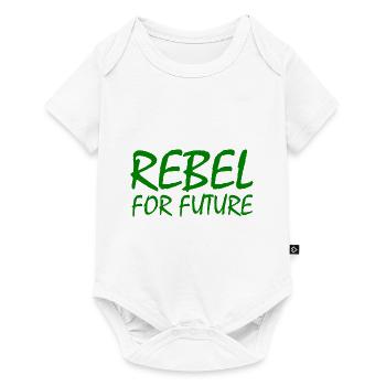 Rebel for future - Baby Premium short-sleeve bodysuit - white - Front