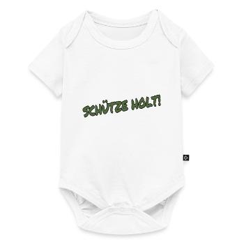 Schütze holt - Bolzplatzregel - Baby Premium Kurzarmbody - Weiß - Vorne