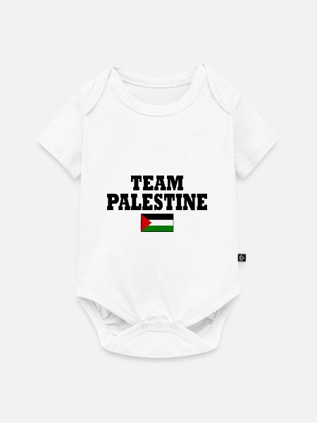 Team palestine - Baby Premium Kurzarmbody - Weiß