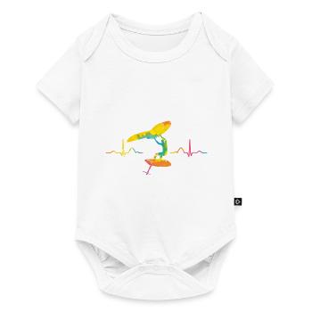 Wing Surfer Wingsurfing Retro Slide Wing - Baby Premium short-sleeve bodysuit - white - Front