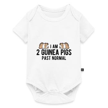 Nagetier Meerschwein Meerschweinchen - Baby Premium Kurzarmbody - Weiß - Vorne