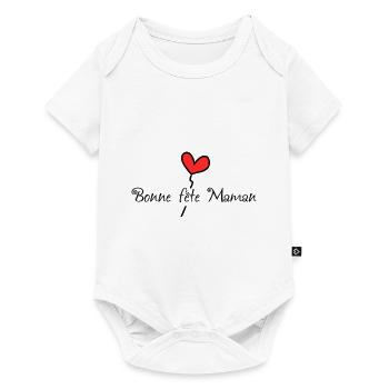 BONNE FÊTE. FÊTE DES MÈRES. FÊTE DES PÈRES. FÊTE - Body à manches courtes Premium Bébé - blanc - Devant