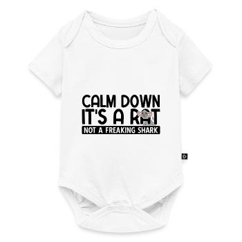Nagetier Maus Ratte - Baby Premium Kurzarmbody - Weiß - Vorne