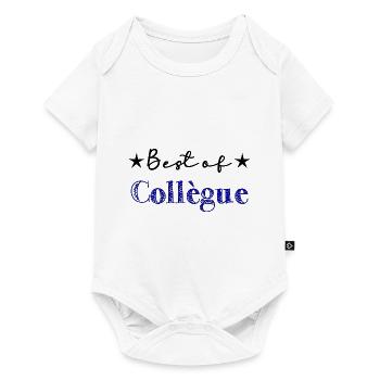 COLLEGUE. TRAVAIL. RETRAITE. MANAGER. CHEF. PATRON - Body à manches courtes Premium Bébé - blanc - Devant