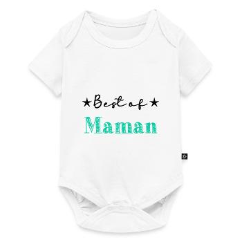 FÊTE DES MÈRES. BONNE FÊTE MAMAN. MAMAN. FÊTE - Body à manches courtes Premium Bébé - blanc - Devant