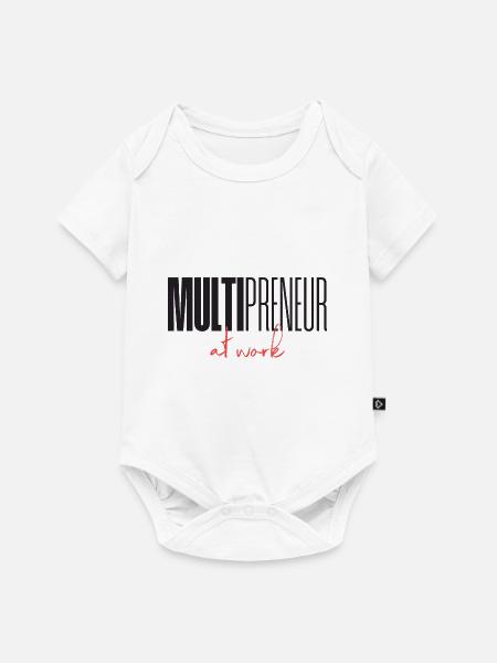 Mulitpreneur at work - Baby Premium Kurzarmbody - Weiß
