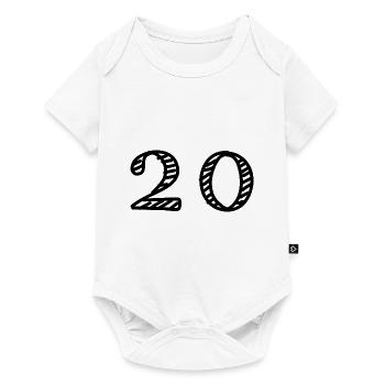 20. 20 YEARS. 20th ANNIVERSARY. 20TH ANNIVERSARY. - Baby Premium short-sleeve bodysuit - white - Front