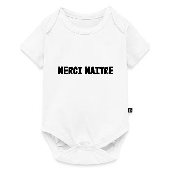 MASTER. THANK YOU. THANK YOU, MASTER. MASTER. MASTER GIFT - Baby Premium short-sleeve bodysuit - white - Front