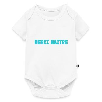 MASTER. THANK YOU. THANK YOU, MASTER. MASTER. MASTER GIFT - Baby Premium short-sleeve bodysuit - white - Front