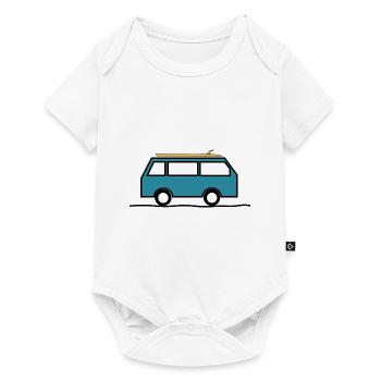 Surfen. Ferien. Sport. Van. - Baby Premium Kurzarmbody - Weiß - Vorne