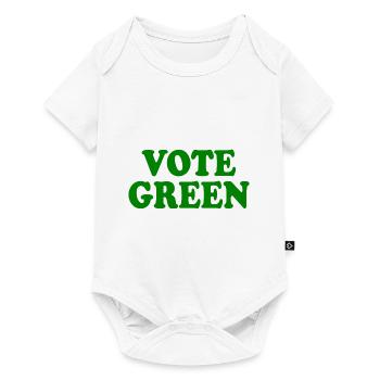 Vote green - Baby Premium short-sleeve bodysuit - white - Front