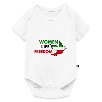 Women life freedom - Baby Premium short-sleeve bodysuit - white - Front