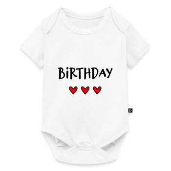 HAPPY BIRTHDAY. HAPPY BIRTHDAY. ANNIVERSARY. - Baby Premium short-sleeve bodysuit - white - Front
