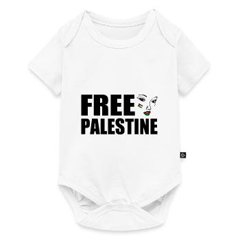 Free palestine - Baby Premium short-sleeve bodysuit - white - Front
