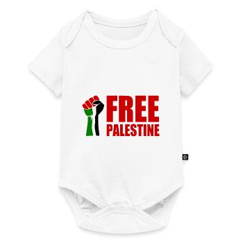 Free palestine - Baby Premium short-sleeve bodysuit - white - Front