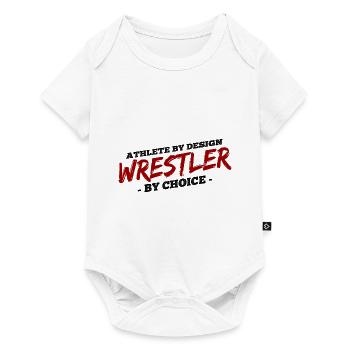 Grappling Martial Arts Wrestling - Baby Premium Kurzarmbody - Weiß - Vorne