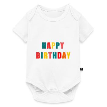 ALLES GUTE ZUM GEBURTSTAG. ALLES GUTE ZUM GEBURTSTAG. JAHRESTAG. - Baby Premium Kurzarmbody - Weiß - Vorne