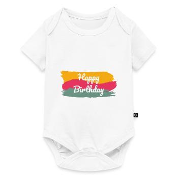 ALLES GUTE ZUM GEBURTSTAG. ALLES GUTE ZUM GEBURTSTAG. JAHRESTAG. - Baby Premium Kurzarmbody - Weiß - Vorne