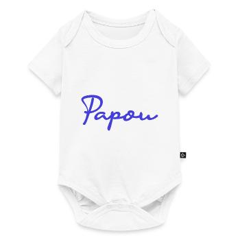 PAPUAN. DAD. FATHER's DAY. HAPPY BIRTHDAY DAD. BONN - Baby Premium short-sleeve bodysuit - white - Front
