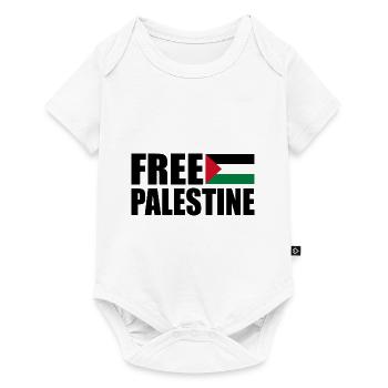 Free palestine - Body à manches courtes Premium Bébé - blanc - Devant