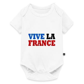 Vive la france - Body à manches courtes Premium Bébé - blanc - Devant
