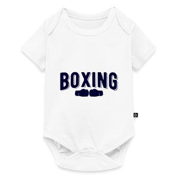 Boxsport Boxing - Baby Premium Kurzarmbody - Weiß - Vorne