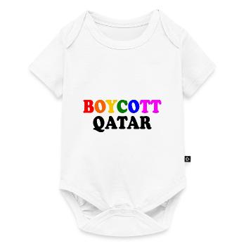 Boycott qatar - Baby Premium short-sleeve bodysuit - white - Front