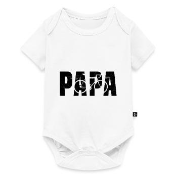 Dad Cyclist Very Cool Bike Gift - Baby Premium short-sleeve bodysuit - white - Front