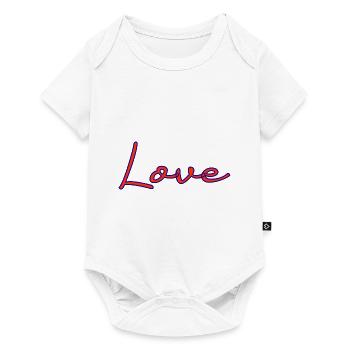 LOVE. COUPLE. JUST MARRIED. EVJF. SAINT VALENTIN. - Body à manches courtes Premium Bébé - blanc - Devant