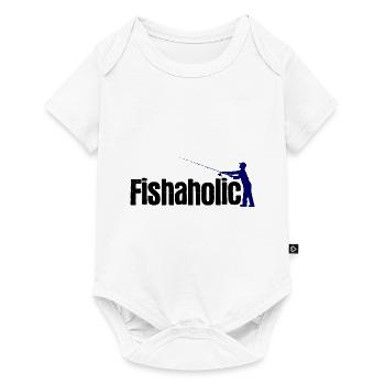 Angler Spruch zum Angeln Angel - Baby Premium Kurzarmbody - Weiß - Vorne