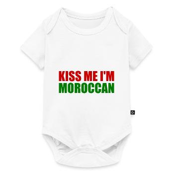Kiss me im moroccan - morocco - Baby Premium short-sleeve bodysuit - white - Front
