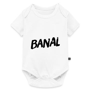 das ist einfach nur banal - Baby Premium Kurzarmbody - Weiß - Vorne
