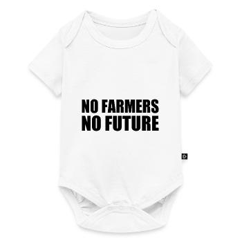 no farmers no future - Body à manches courtes Premium Bébé - blanc - Devant