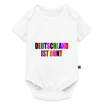 Deutschland ist bunt - Baby Premium Kurzarmbody - Weiß - Vorne