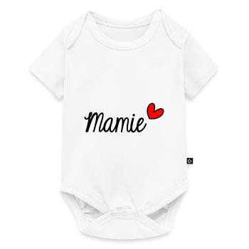BONNE FÊTE MAMIE. SUPER MAMIE. MAMIE. FÊTE - Body à manches courtes Premium Bébé - blanc - Devant