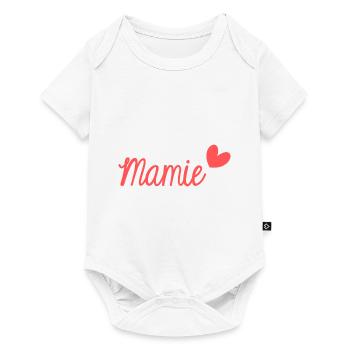 MAMIE. FÊTE DES MÈRES. BONNE FÊTE MAMIE. JE T'AIME - Body à manches courtes Premium Bébé - blanc - Devant