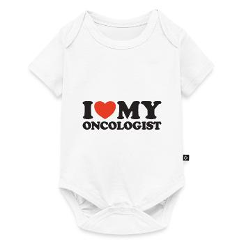 I love my Oncologist Heart Shirt - Baby Premium short-sleeve bodysuit - white - Front
