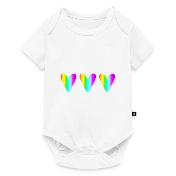 MAMAN. FÊTE DES MÈRES. BONNE FÊTE MAMAN. JE T'AIME - Body à manches courtes Premium Bébé - blanc - Devant