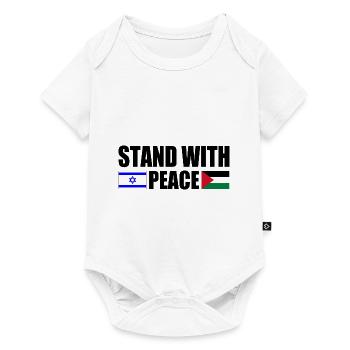 Stand with peace israel free palestine - Baby Premium short-sleeve bodysuit - white - Front