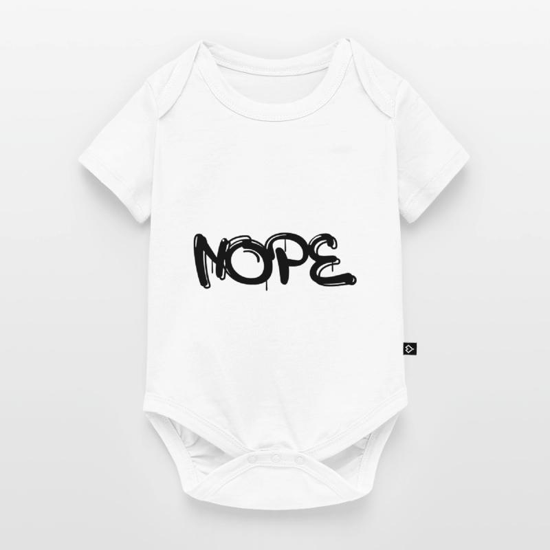 Nope mit Graffiti oder Sprayer Schrift Baby Premium Kurzarmbody
