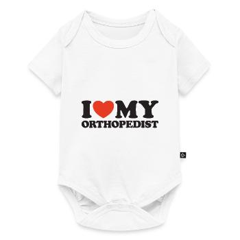 I love my Orthopedist Heart Shirt - Baby Premium short-sleeve bodysuit - white - Front