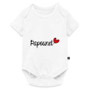 PAPOUNET. FÊTE DES PÈRES. BONNE FÊTE PAPA. PAPA - Body à manches courtes Premium Bébé - blanc - Devant