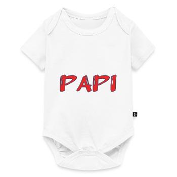 BONNE FÊTE PAPA. PAPA. FÊTE DES PÈRES. PÈRE - Body à manches courtes Premium Bébé - blanc - Devant