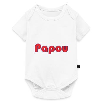 BONNE FÊTE PAPA. PAPA. FÊTE DES PÈRES. PÈRE - Body à manches courtes Premium Bébé - blanc - Devant