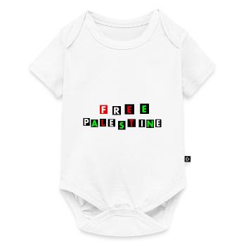 Free palestine - Body à manches courtes Premium Bébé - blanc - Devant