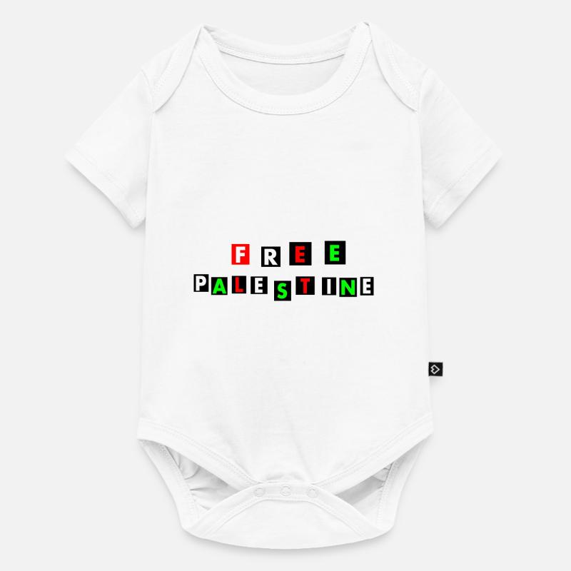 Free palestine - Body à manches courtes Premium Bébé - blanc